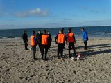 Strandtraining S.K.N.W.K. JO17-1 en JO17-2 van zaterdag 10 februari  2018 (17/163)