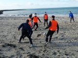 Strandtraining S.K.N.W.K. JO17-1 en JO17-2 van zaterdag 10 februari  2018 (82/163)