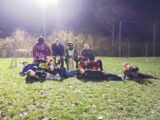 Voetbalpieten bezoeken training S.K.N.W.K. JO7-1, JO9-1 en JO13-1 (61/112)